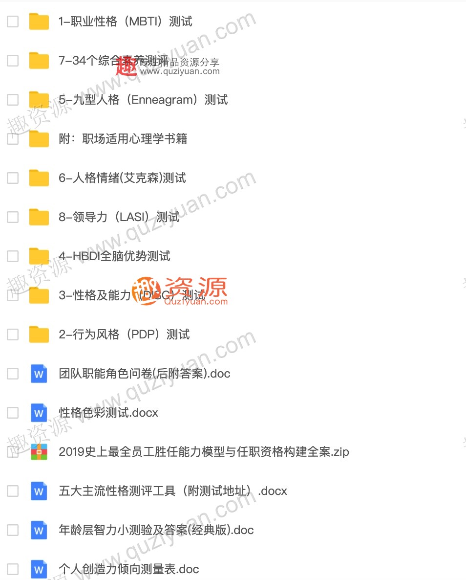 職場性格測試大全 百度網(wǎng)盤插圖1