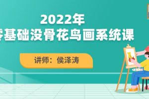 侯澤濤2022零基礎(chǔ)沒(méi)骨花鳥(niǎo)畫(huà)系統(tǒng)課百度網(wǎng)盤(pán)插圖