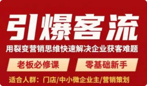 引爆客流，用裂變營銷思維快速解決企業(yè)獲客難題百度網(wǎng)盤插圖