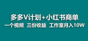 【藍(lán)海項目】多多v計劃小紅書商單副業(yè)賺錢教程百度網(wǎng)盤插圖