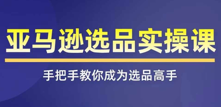 亞馬遜選品實(shí)操課程，快速掌握亞馬遜選品的技巧，覆蓋亞馬遜選品所有渠道插圖